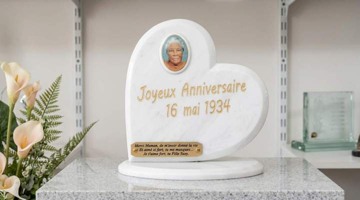 Photo funéraire sur porcelaine Martinique